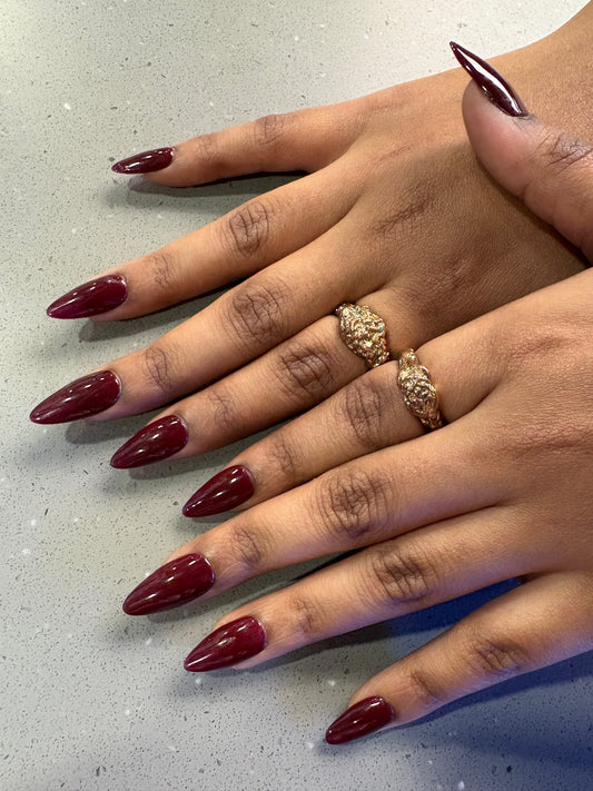 Wine Red - Soft Gel Nails